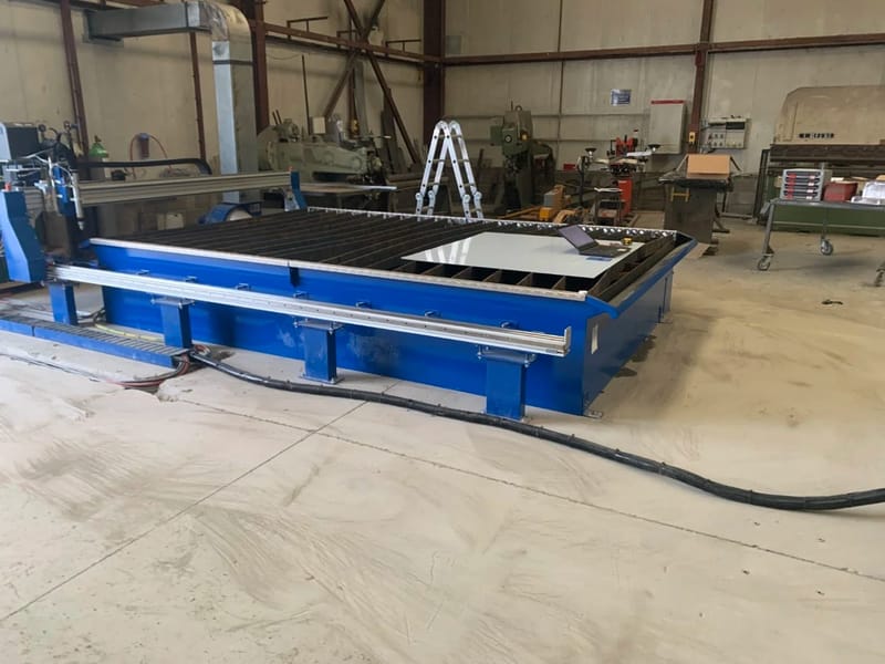 4000 x 2500 size CNC plasma table, project image 13