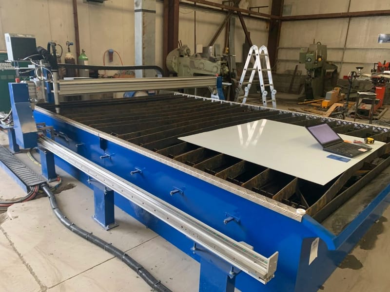 4000 x 2500 size CNC plasma table, project image 14