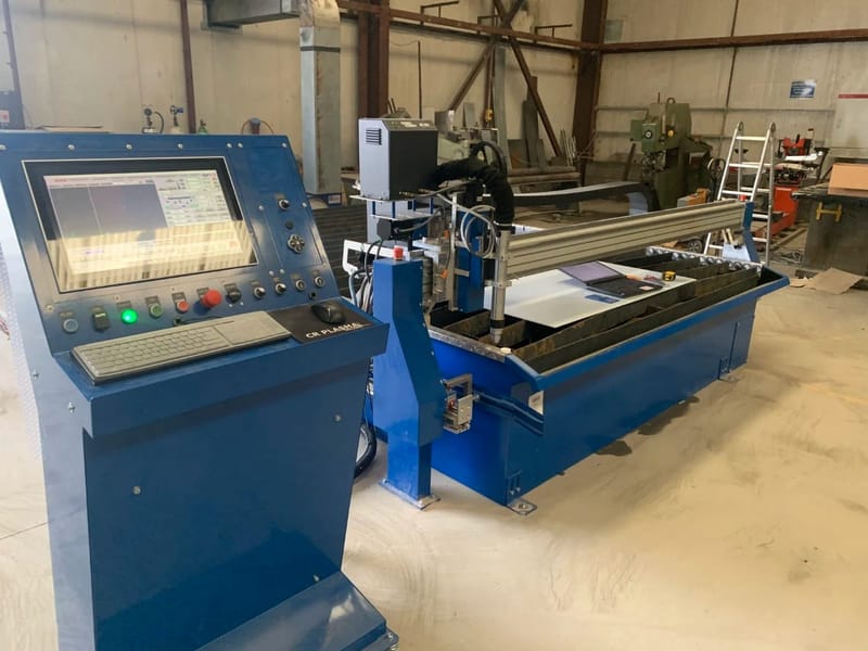 4000 x 2500 size CNC plasma table, project image 15