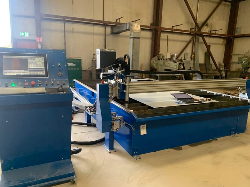 4000 x 2500 size CNC plasma table, project image 16