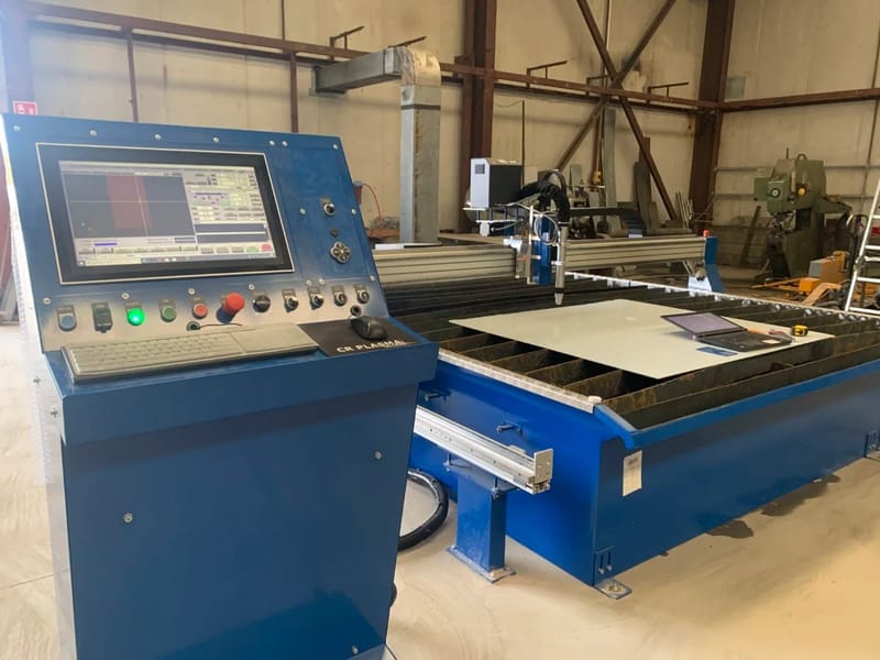 4000 x 2500 size CNC plasma table, project image 18