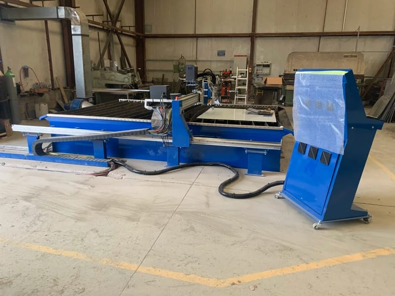 4000 x 2500 size CNC plasma table, project image 20