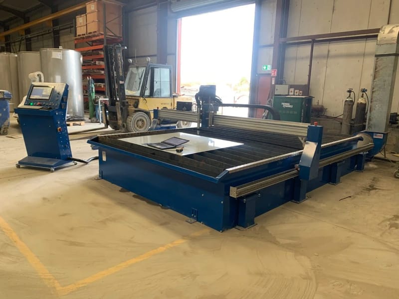 4000 x 2500 size CNC plasma table, project image 21