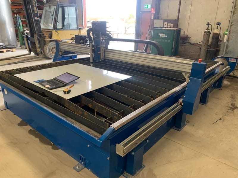 4000 x 2500 size CNC plasma table, project image 22