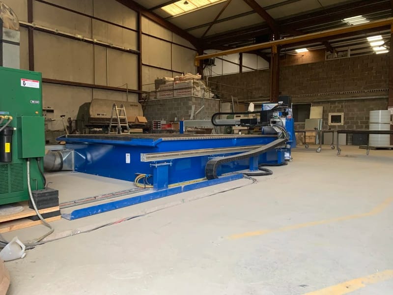 4000 x 2500 size CNC plasma table, project image 28