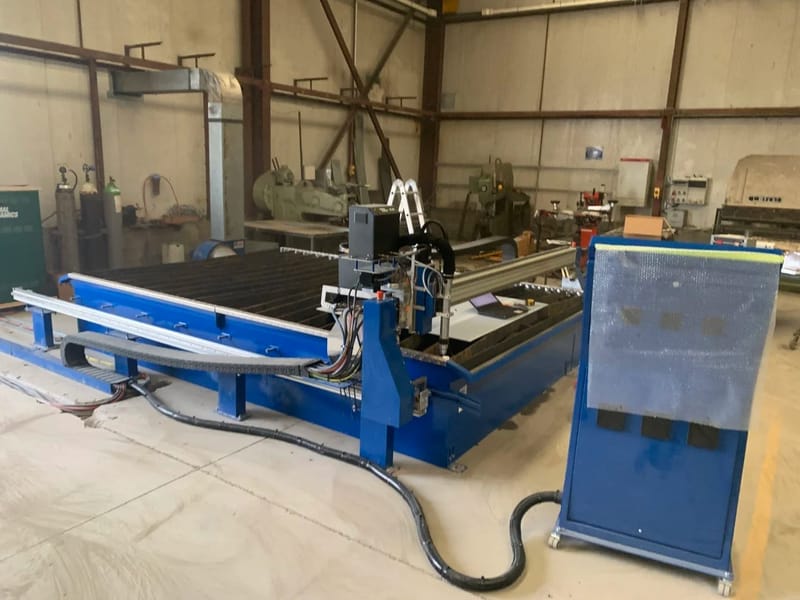 4000 x 2500 size CNC plasma table