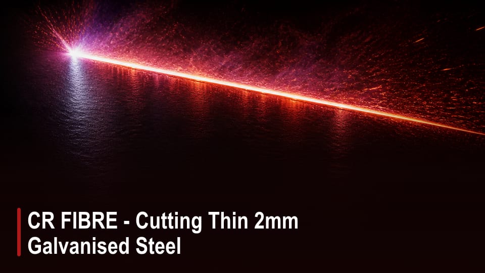 CR FIBRE - Cutting Thin 2mm Galvanised Steel video thumbnail
