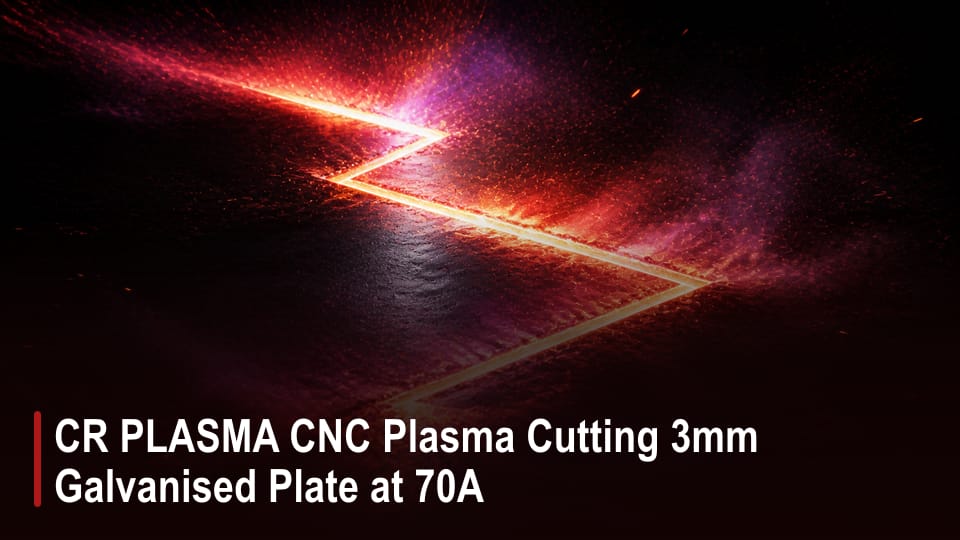 CR PLASMA CNC Plasma Cutting 3mm Galvanised Plate at 70A video thumbnail