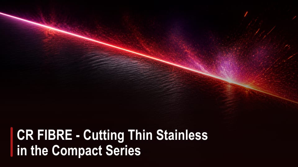 CR FIBRE - Cutting Thin Stainless in the Compact Series video thumbnail